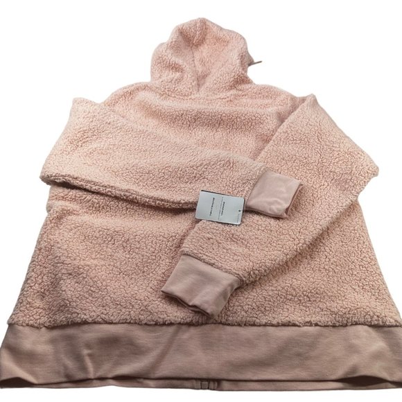 Champion C9 Women's Size Medium Jacket Hooded Sherpa Full Zip Closure Pink New - Picture 2 of 16